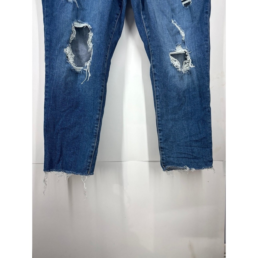 Old Navy high rise Curvy O.G. straight distressed jeans (sz. 14) - Picture 4 of 9